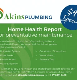 Home Health Report for Preventative Maintenance Annerley Plumbing &amp; Plumbers